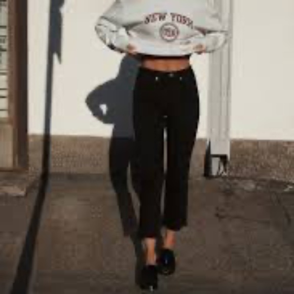 NWT Zara Crop Flare Jeans - Picture 1 of 7